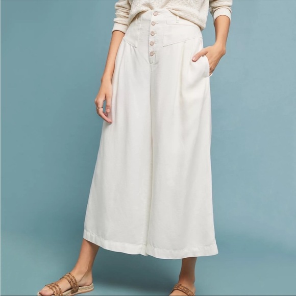 Anthropologie Oceanside Cropped wideleg pants - Picture 5 of 11
